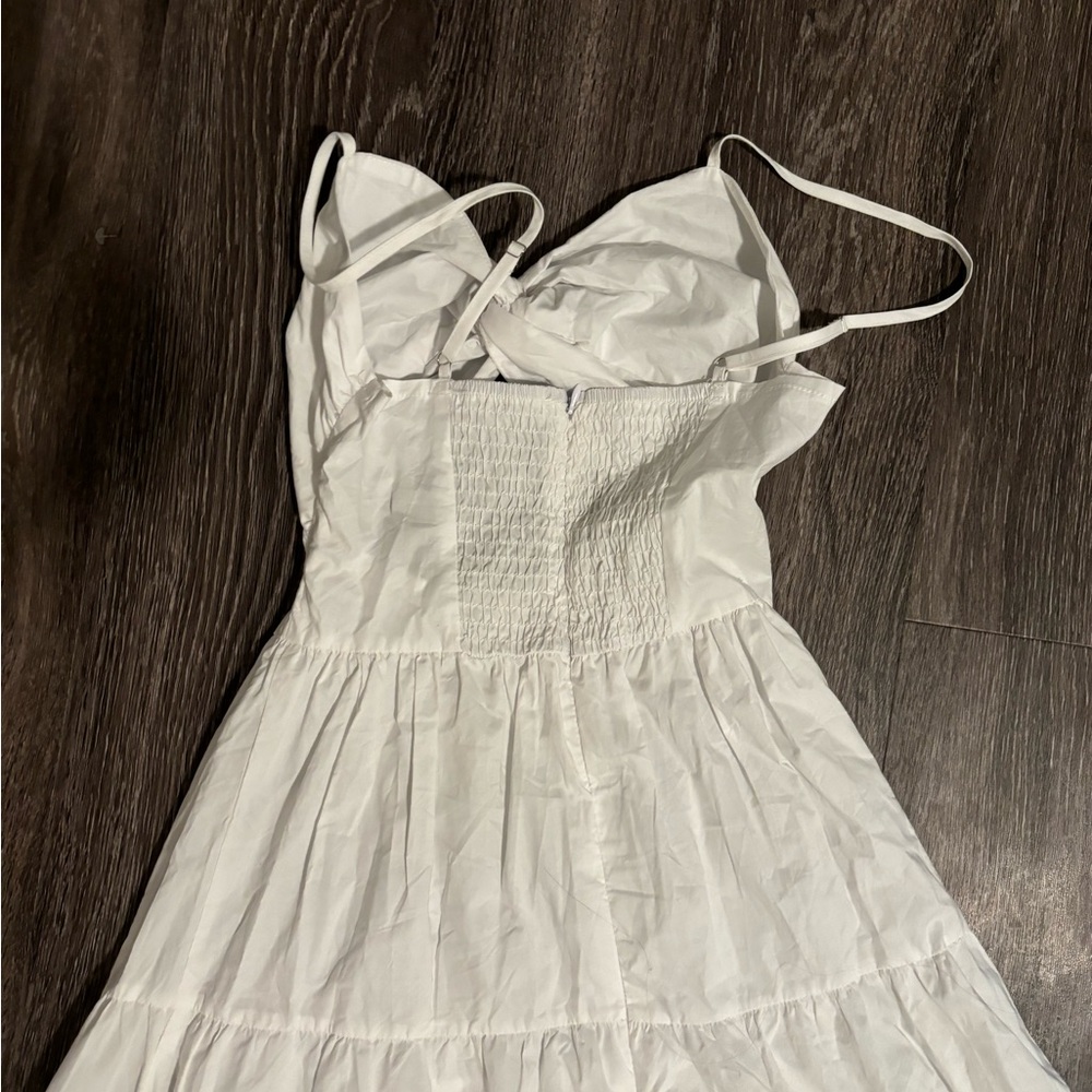 White maxi dress